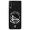 NBA Golden State Warriors Black Animal Print Galaxy A50 Clear Case